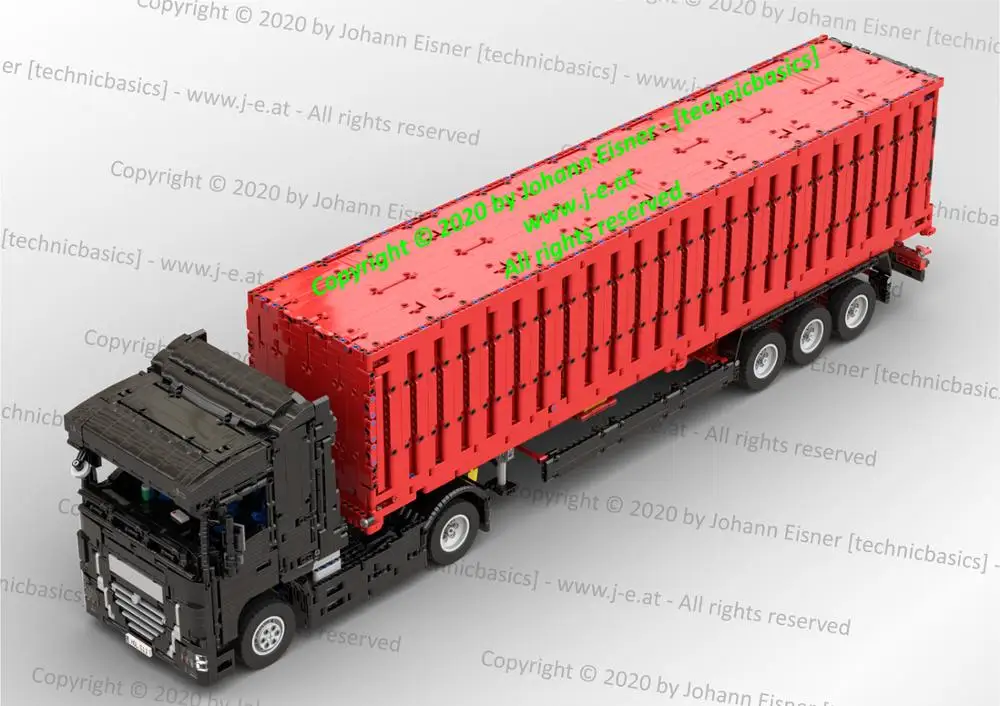 Новая технология строительный блок механические шестерни moc 31288 седельный тягач