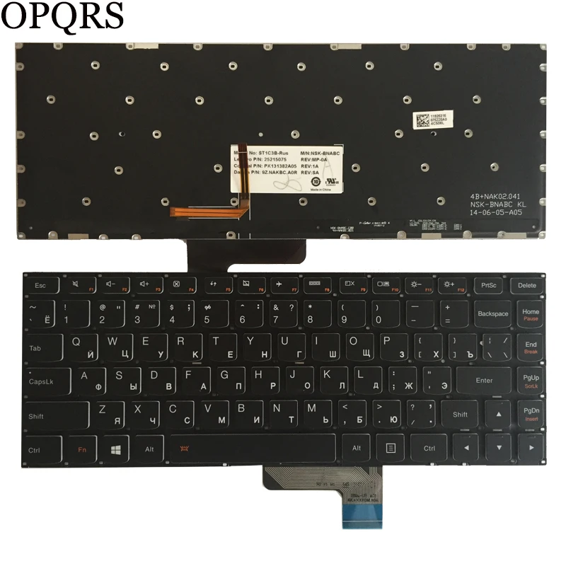 

Новая русская клавиатура для ноутбука Lenovo Ideapad yoga 2 13 14 Yoga2 13 U31 RU Клавиатура с подсветкой (не подходит для YOGA 2 Pro)