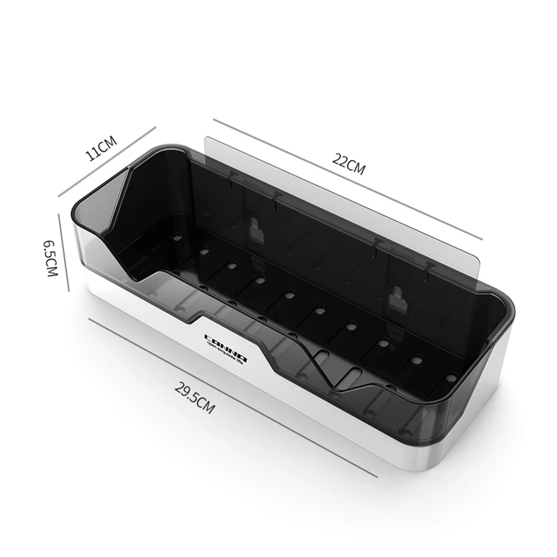 

PEISI Bathroom Shelf Wall-Mounted Drain Rack Mounted Shower Organizer Storage Rack Kitchen Storage Bathroom Accessories Set