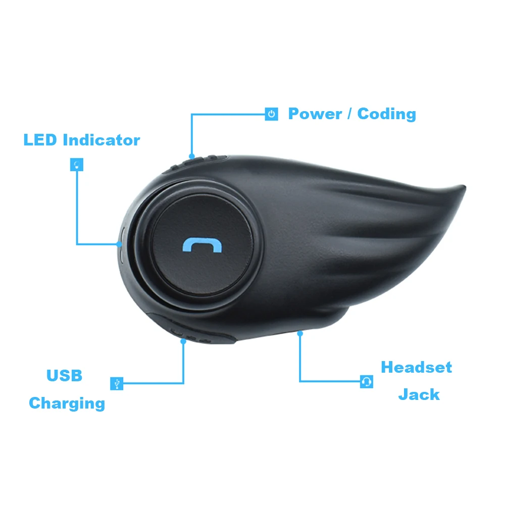 Bluetooth гарнитура для шлема беспроводная связь 800 м 2 пользователя в режиме