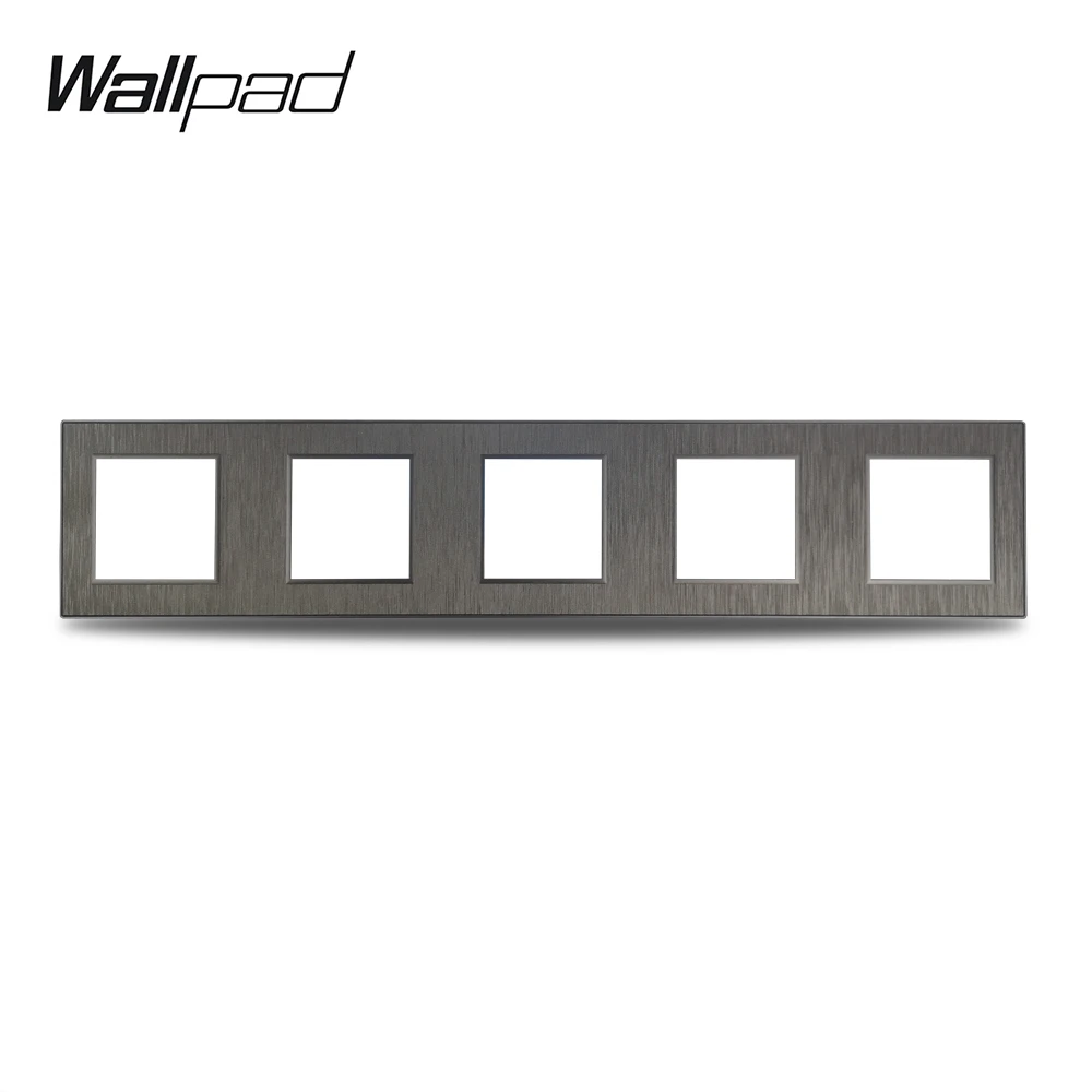 Панель из поликарбоната для настенного выключателя Wallpad S6 5-полосная черная