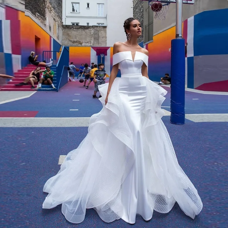 Женское платье с открытыми плечами элегантное белое длинное Сетчатое в стиле