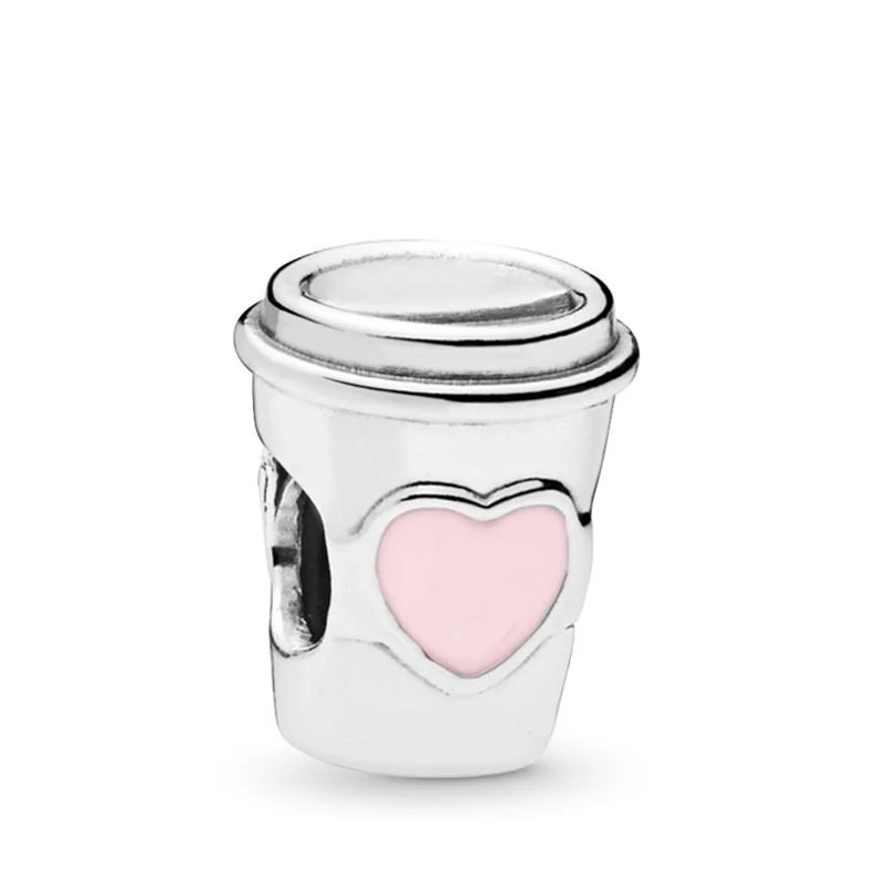 Аутентичные 925 стерлингового серебра напиток чтобы пойти Подвески подходят