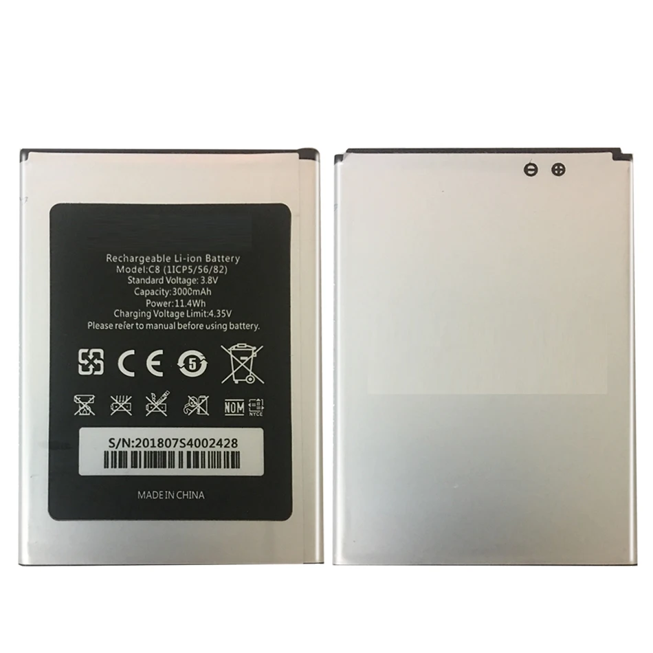 

Battery 3000mAh For Oukitel C8 C 8 Bateria