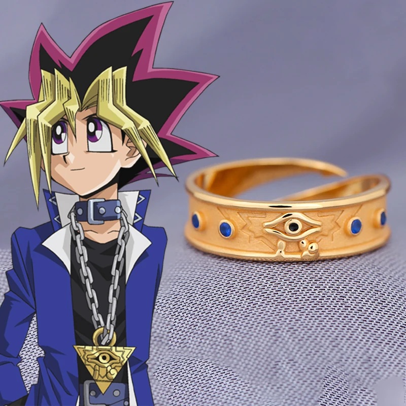 Регулируемое кольцо на палец для женщин и мужчин юги Yu-Gi-Oh в стиле аниме |