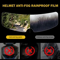 universal clear rainproof anti fog film for motorcycle helmet patch film motorcycle helmet lens fog resistant films accessories