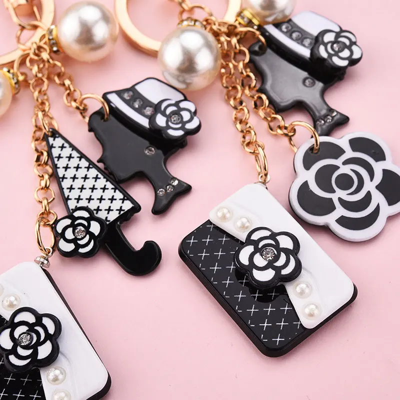 Цепочка с подвеской в виде цветка для женской сумочки Роскошный брелок