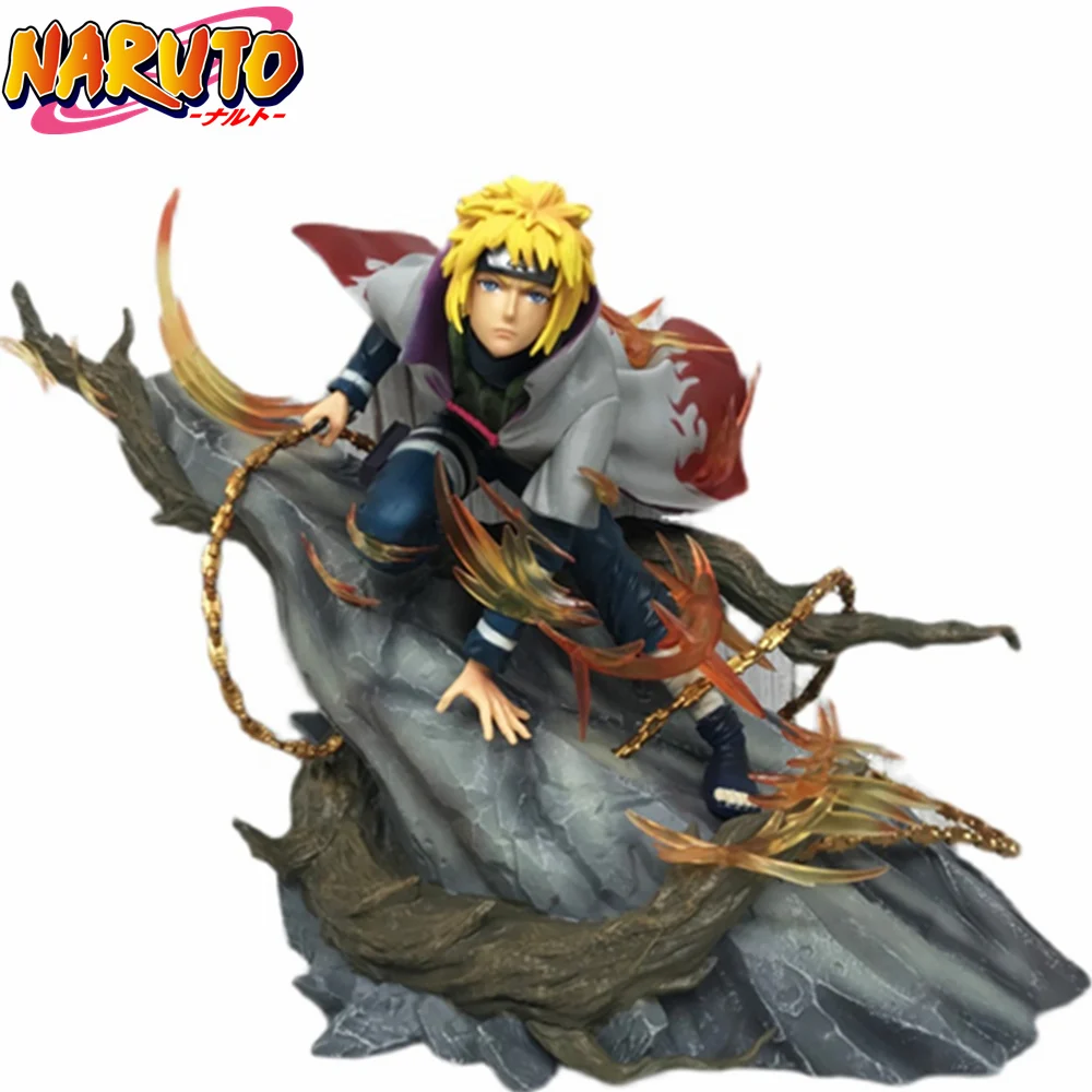 Героя аниме Наруто Минато статуя 240 мм ПВХ фигурку Аниме uzumaki фигурка игрушки