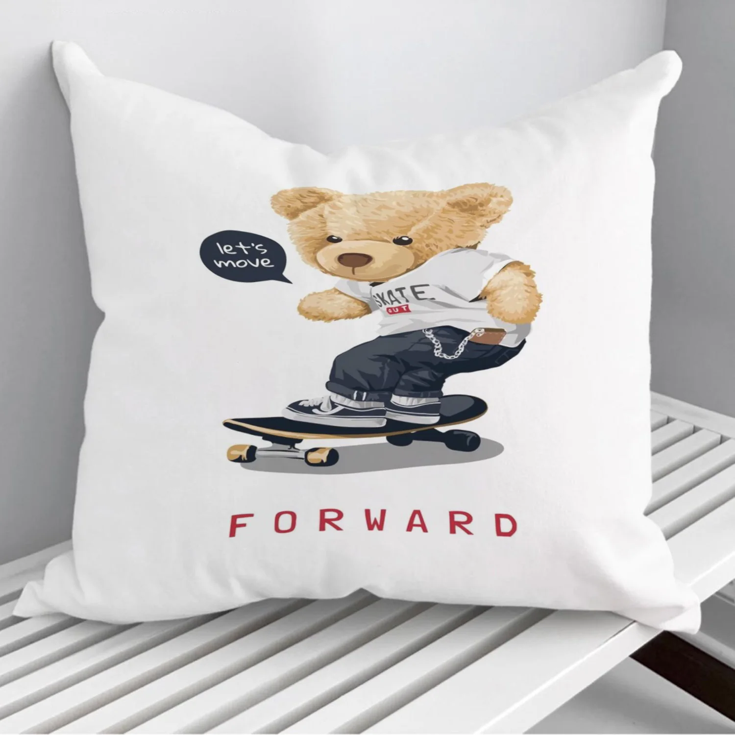 

Bear Throw Pillows Cushion Cover On Sofa Home Decor 45*45cm 40*40cm Gift Pillowcase Cojines Dropshipping