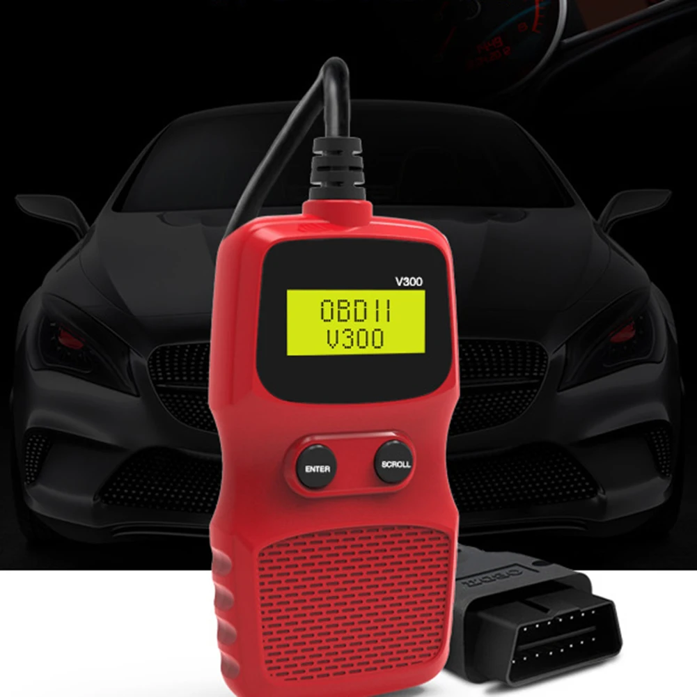 Автомобильный диагностический прибор V300 OBD OBD2 ELM327 считыватель кодов Сканер