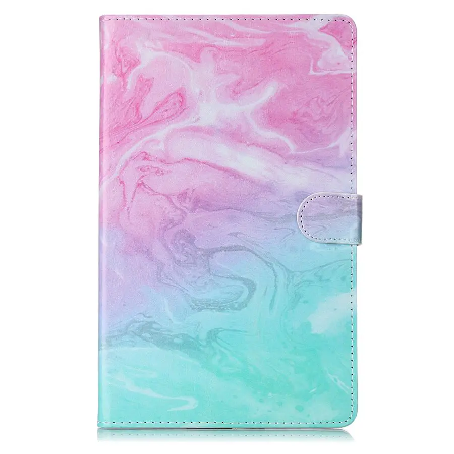 Чехол для Samsung Galaxy Tab A SM-T510 SM-T515 T510 T515 Smart Stand Cover для TabA 10,1 слот для карт чехол для планшета+ пленка+ ручка - Цвет: FLDL