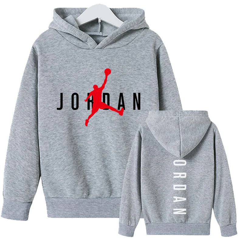 

2021 Spring and Autumn Jordan No. 23 Suit Cotton Kids Hoodie And Pant Two-piece Cartoon 4-14 Years Girl Boys Kids Clothes Set