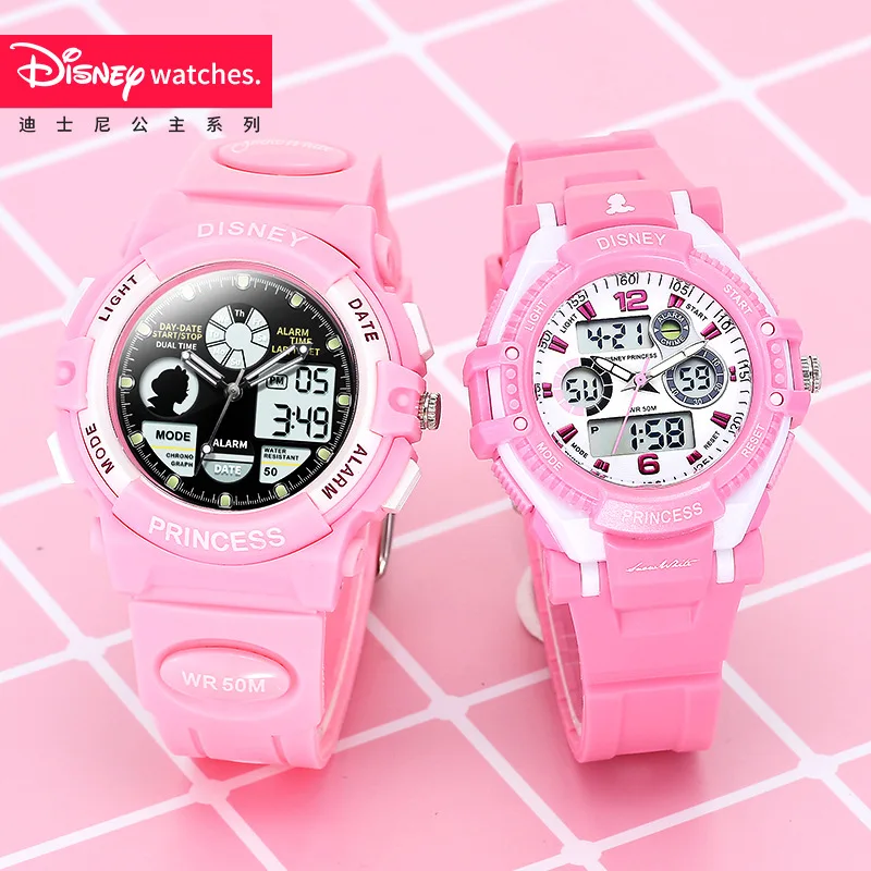 Бренд Дисней Дети Девушки наручные часы цифровой водонепроницаемый ребенок