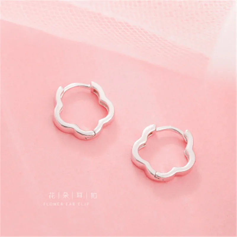 925 серебряные серьги Цветы Знаменитости темперамент Женская мода ювелирные