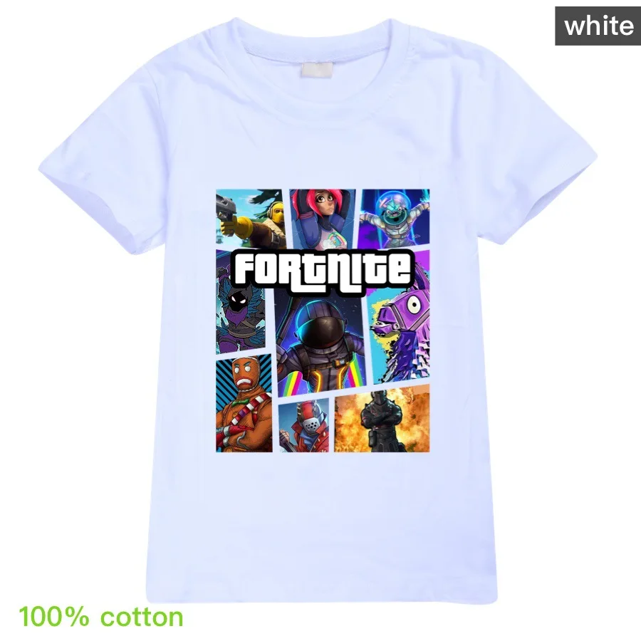 Fortnite футболка 3D с рисунком для девочек Новое поступление уличная детская одежда