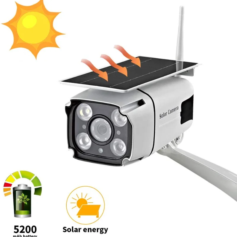 

Solar Powered Security Camera IP 1080P Wireless WiFi Battery CCTV Camera Outdoor Radar Motion Detection Night Vision P2P