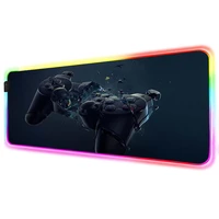 black game console handle background lock large rgb led mousepad waterproof game table mouse pad keyboard pad for dota lol desk
