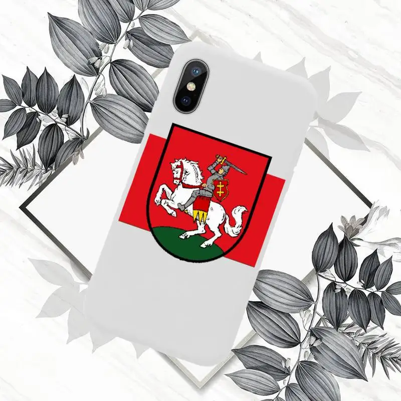

Republic of Belarus National flag Phone Case Candy Color for iPhone 6 7 8 11 12 s mini pro X XS XR MAX Plus