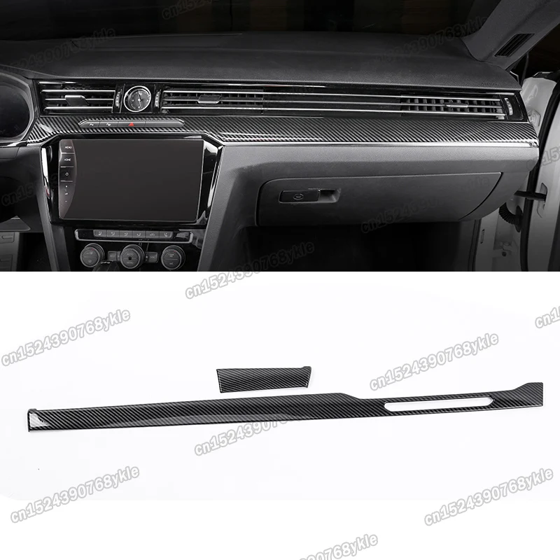 Центральная панель приборной панели из углеродного волокна для volkswagen passat b8