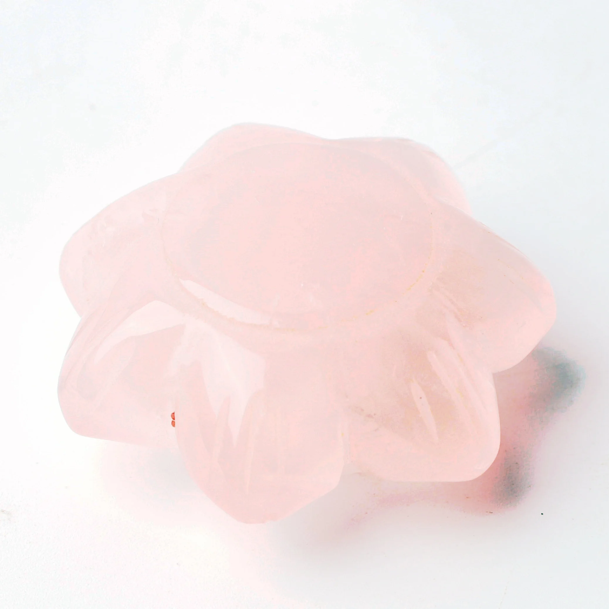 Натуральная роза кварц цветок лотоса авантюрин основа зеленый лист домашнее