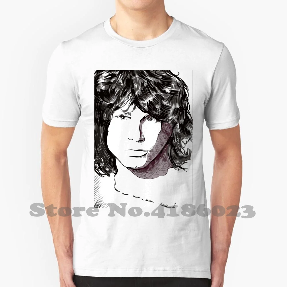Забавная игровая футболка с принтом Джима морнизона |