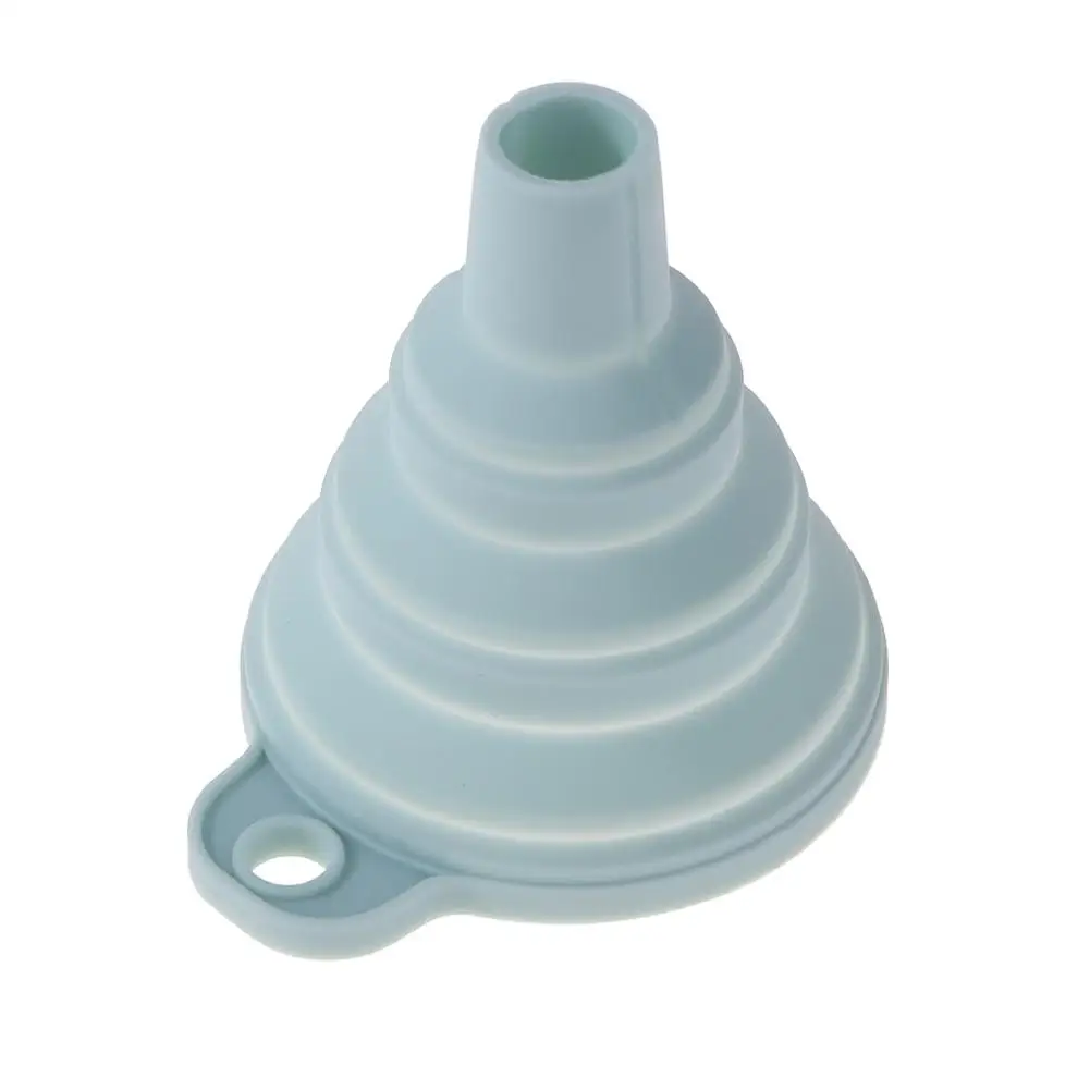 Переносной мини Силиконовый складной воронковый бункер для жидкого масла