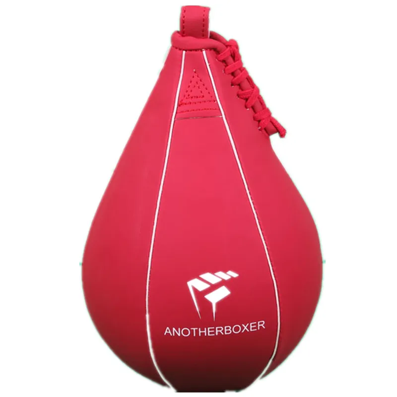 Only Red Speed Ball Мяч на резинке для боксирования с двойным концом Муай Тай боксерская груша скоростной мяч PU Пробивной тренировочный Фитнес Спортивный практичный скоростной инвентарь - Цвет: Only Red Speed Ball