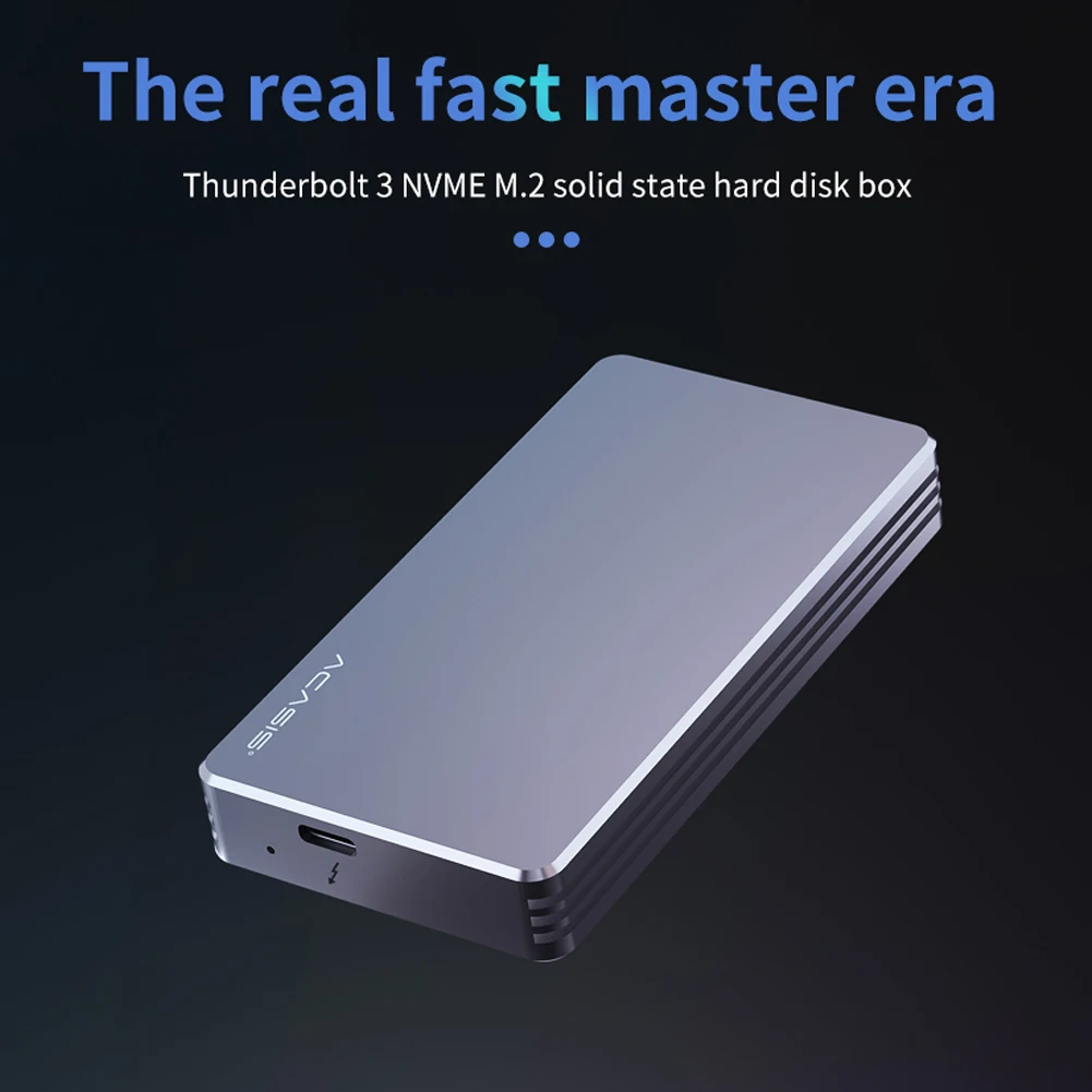 

Acasis Thunderbolt 3 NVME M.2 SSD Case 40Gbps External Hard Drive Aluminum Hdd Docking Station NVNE Enclosure For Laptop Desktop