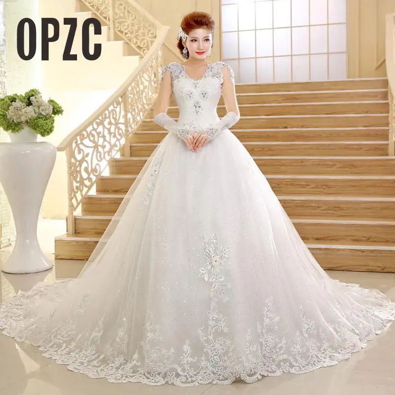 Настоящая фотография Новые свадебные платья в Корейском стиле 2020 Роскошные с