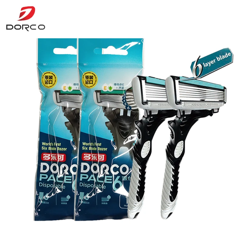 Высококачественная оригинальная бритва DORCO для мужчин с 2 ручками и лезвиями