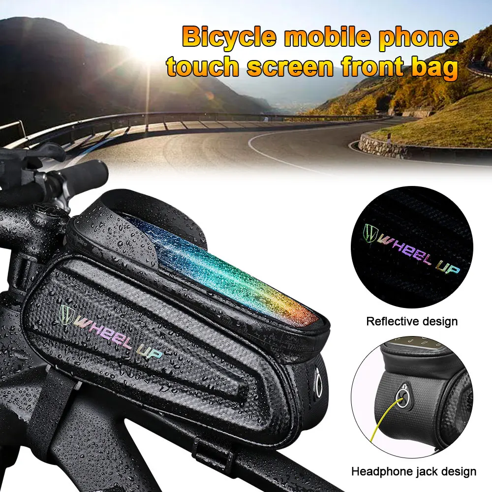 

Rainproof Touch Screen Bicycle Bag Bike Front Handlebar Frame Top Tube Cycling Smartphone GPS Phone Case