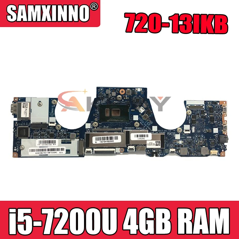 

For Lenovo Yoga 720-13 720-13IKB Laptop Motherboard 5B20N67981 CIZY3 LA-E551P With i5-7200U 4GB RAM 100% Tested Fast Ship