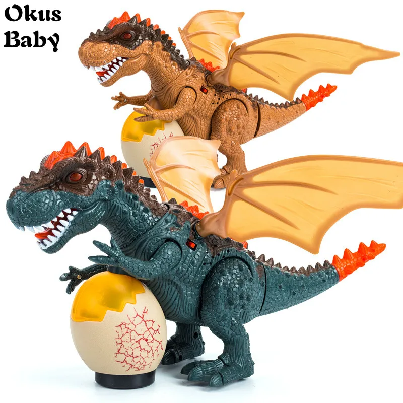 

2021 новейший электрический динозавр, тираннозавр, модель динозавра, ходячий король, игрушка для мальчика, подарок