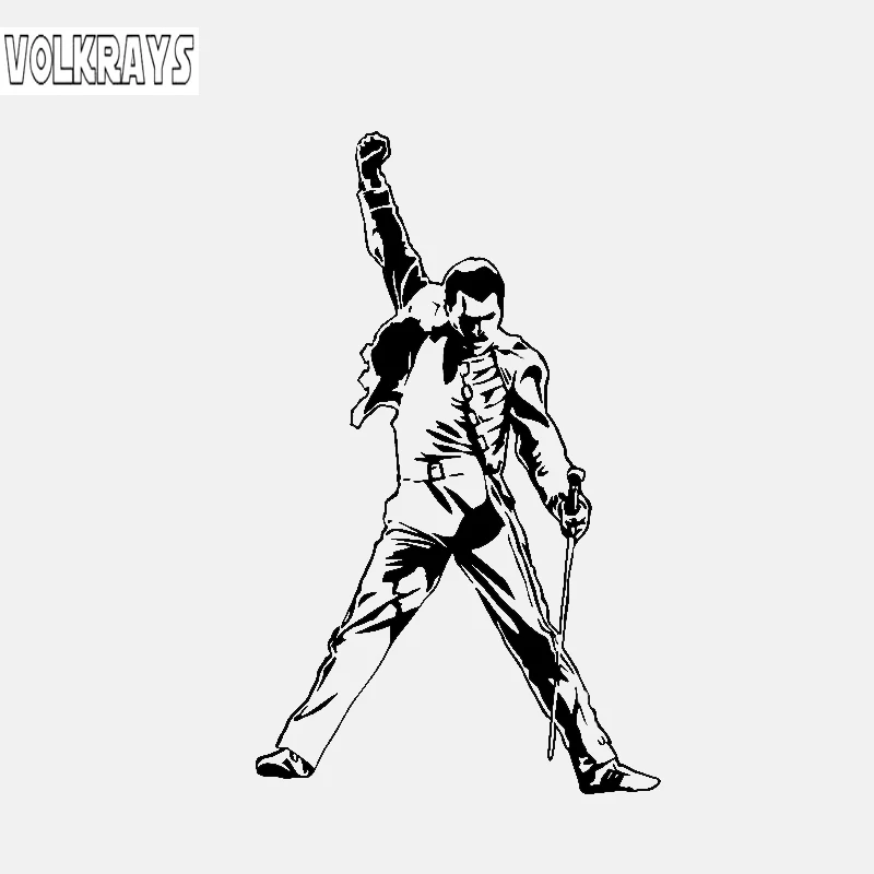 Классические аксессуары Volkrays креативные автомобильные стикеры Freddie Mercury Rock