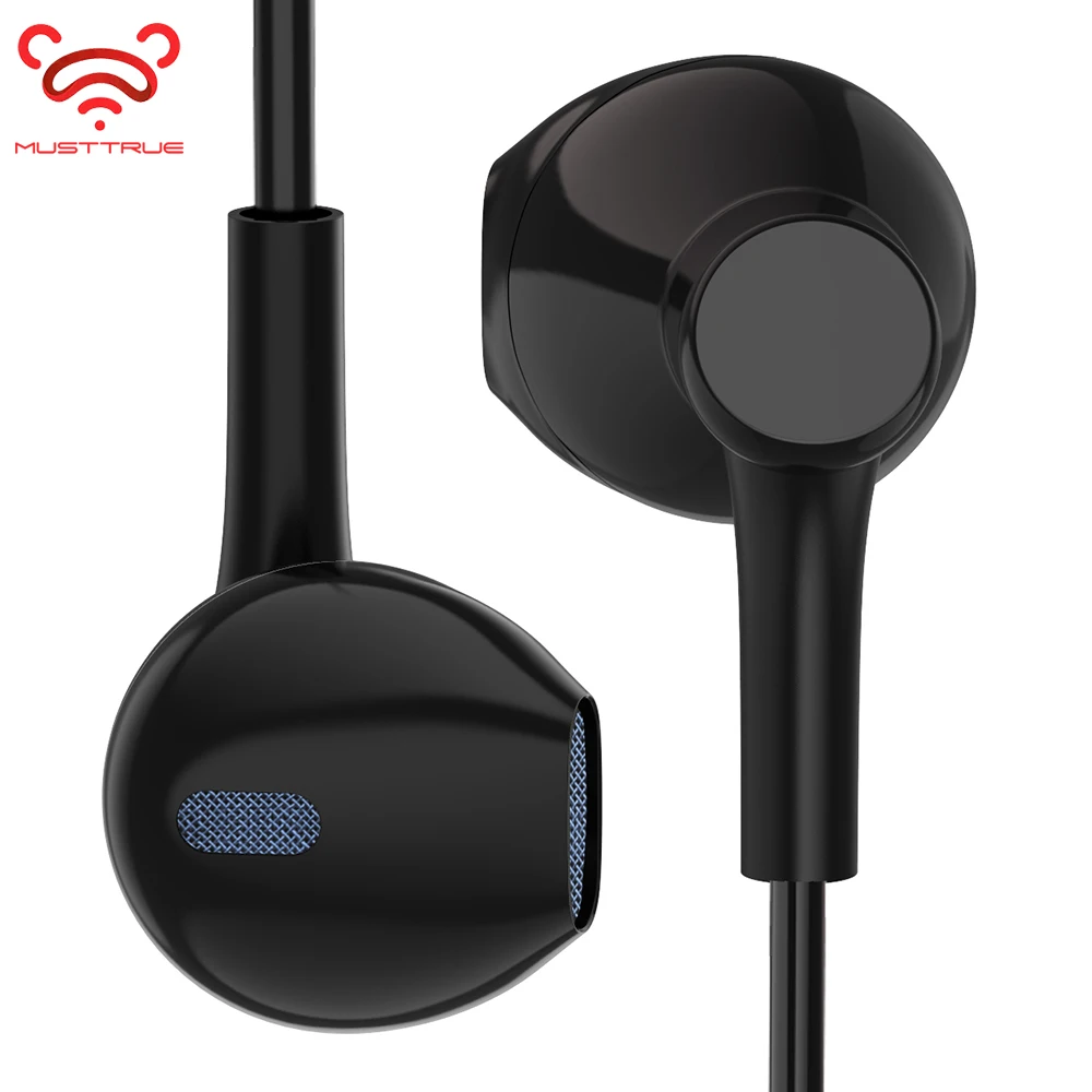 MUSTTRUE, оригинальные наушники-вкладыши с микрофоном, гарнитура, Hi-Fi наушники, стерео наушники для iPhone 5, 5S, 6, 6 S, Xiaomi fone de ouvido