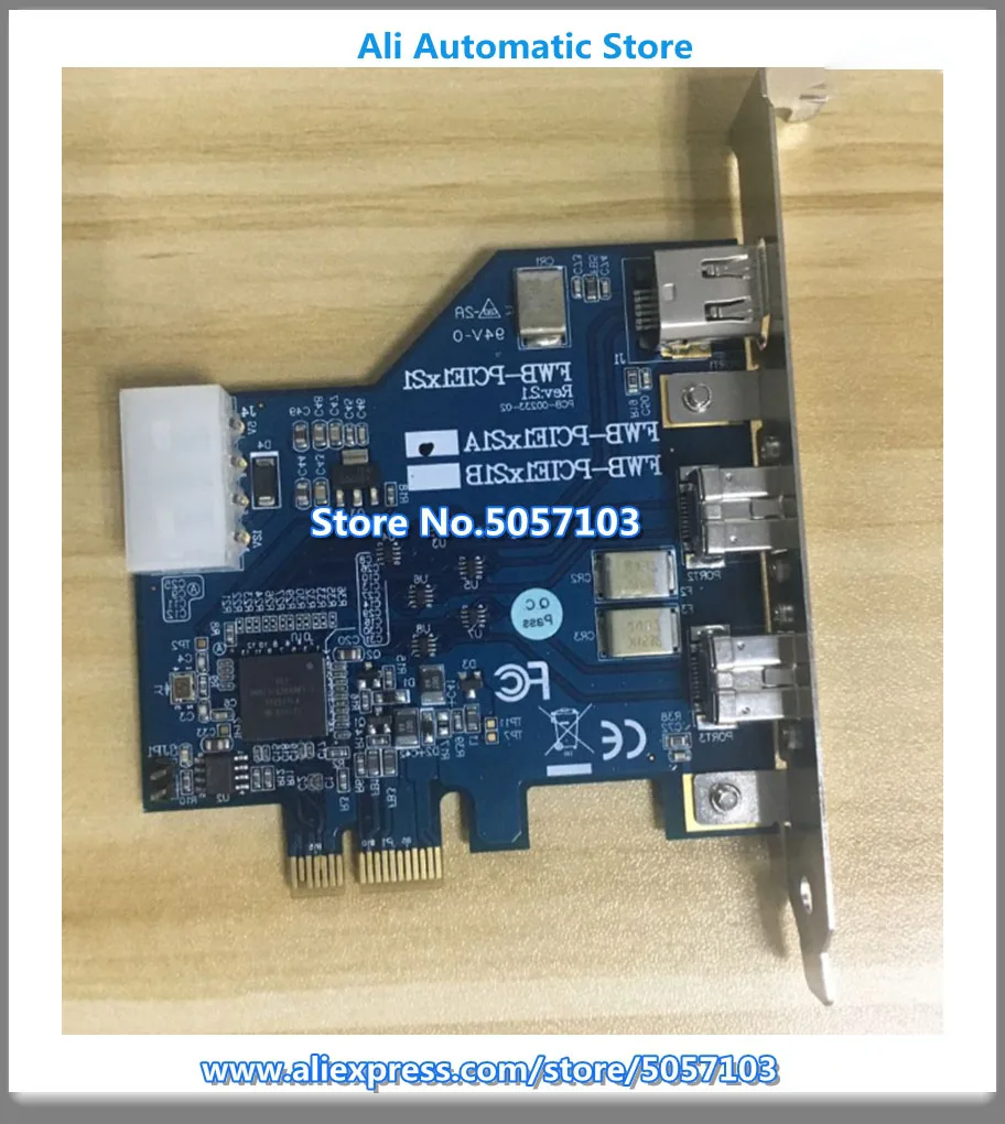 IOI FWB PCIE1X21A B PCI E до 1394B HD DV карта захвата 800M промышленная камера|Кронштейны| |