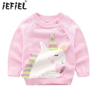 kids baby girls cartoon sweaters autumn winter cotton sweater jumpers knitted pullover warm outerwear kids crochet pullover tops