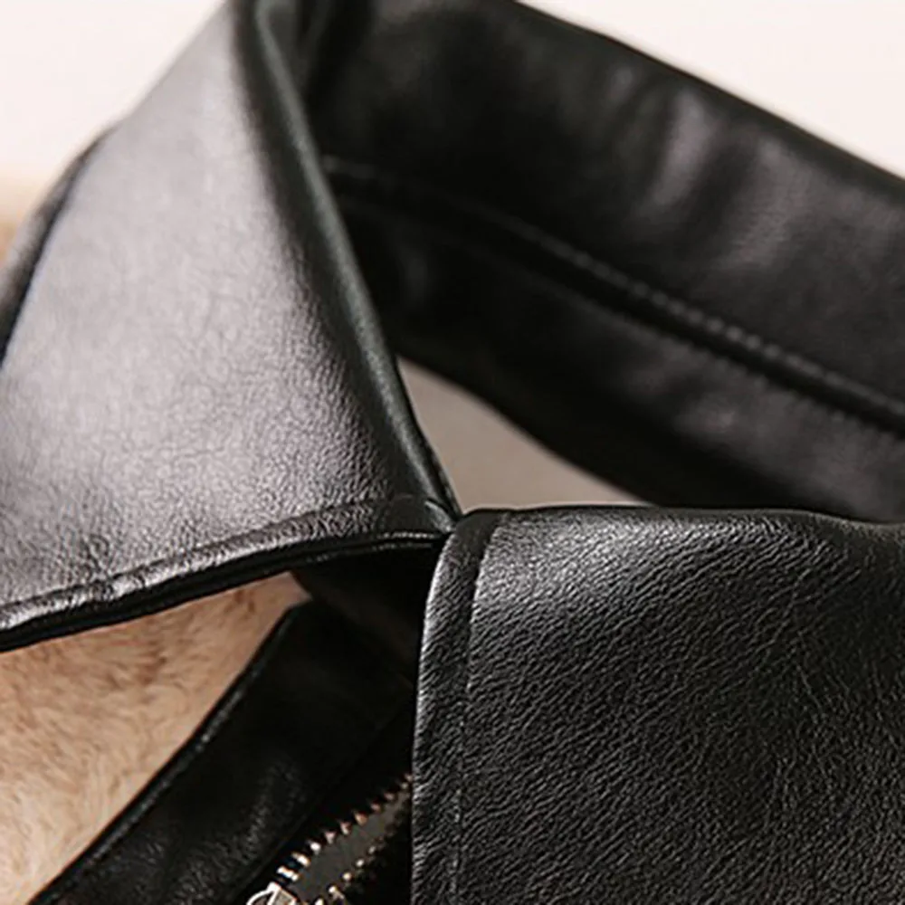 Lamb Fur Coat Teddy Cozy Warmness Thick PU Leather Mink Cashmere Jacket Autumn Winter Fashion Office Ladies Outerwear |