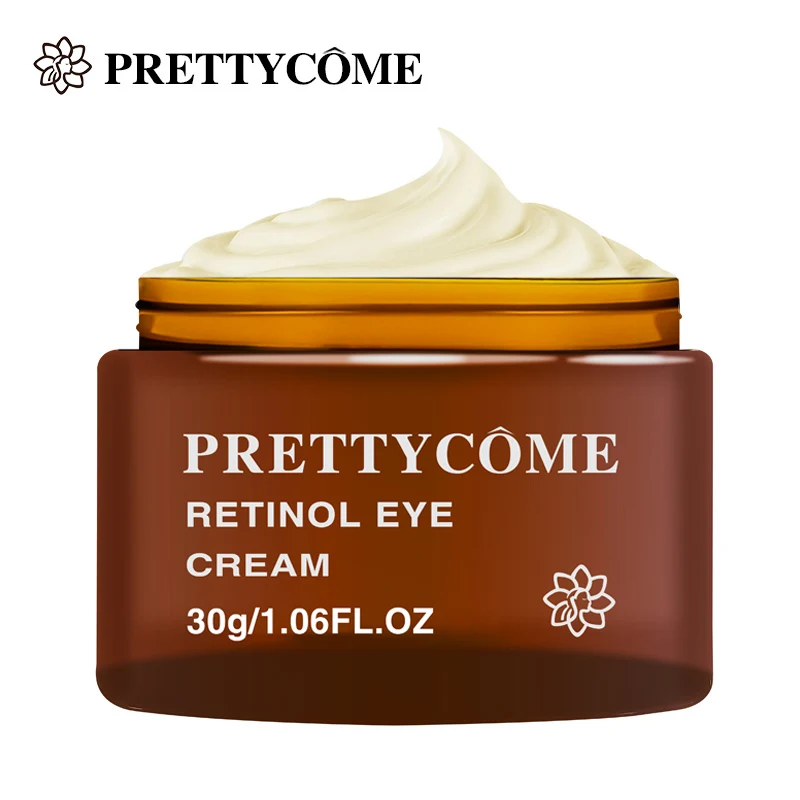 

PRETTYCOME Retinol Eye Cream Remove Eye Bag Dark Circles Anti Aging Anti-Wrinkle Cream Whitening Moisturizer Eyes Care Cream 30g