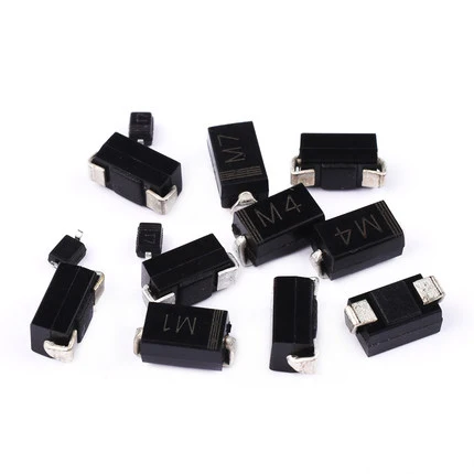 

50PCS M1 M2 M4 M7F A7 SMA Rectifier Diode 1A SMD 1N4001 4002 4004 4007 SS310 RS1M RS2M ES1D ES1J US1M Schottky Diodes DO-214AC