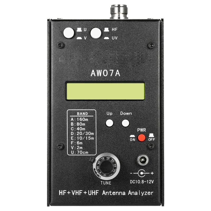 AW07A HF/VHF/UHF 160 м сопротивление КСВ Антенный Анализатор метр для радиолюбителей хоббитов