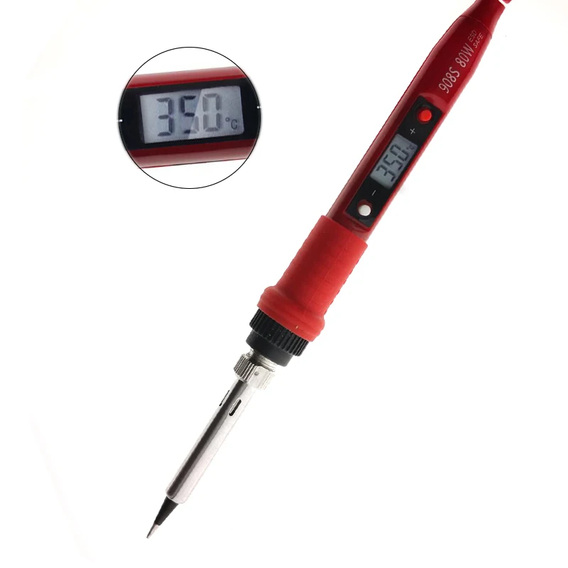 Электрический паяльник 80 Вт с регулируемой температурой 220 В 110 сварочный