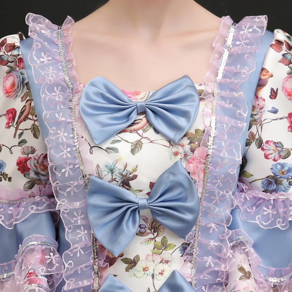 Бальное платье Rococo в стиле барокко Марии-Антуанетты викторианское 18 века эпохи