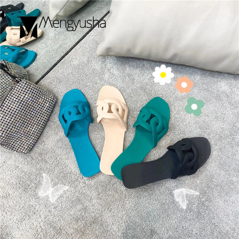 Однотонные сандалии с открытым носком в форме свиньи женская прозрачная обувь