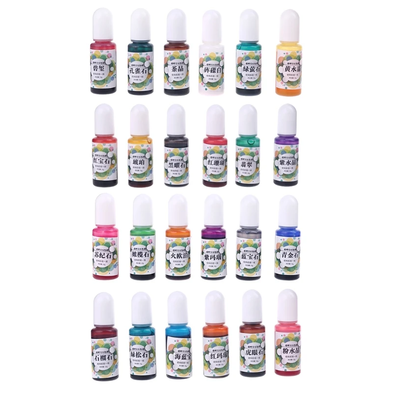 

6pcs 10g Epoxy Resin Diffusion Pigment DIY Handmade Scented Candle Coloring Colorants Dye Ink Jewelry Making