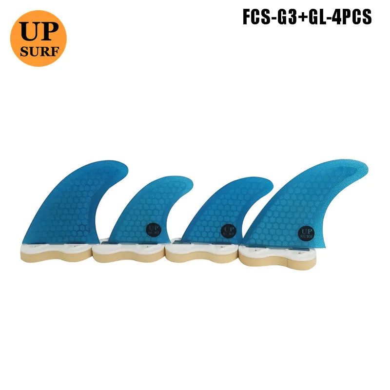 Upsurf логотип FCS плавники G3/G5/GL с винтами и ключ плавники сумка для серфинга сотовый плавник Стекловолокна Плавники FCS Quilhas плавники