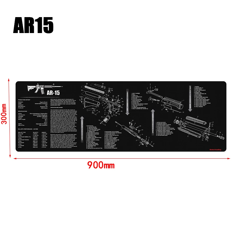AR15 AK47 тактический пистолет для чистки резиновый коврик нескользящий пистолет для чистки резиновая скамья с полными частями