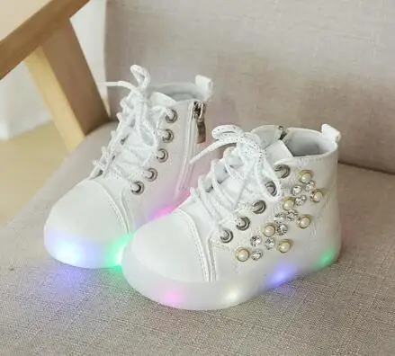 Детская обувь Светящиеся осенние кроссовки для маленьких мальчиков детская
