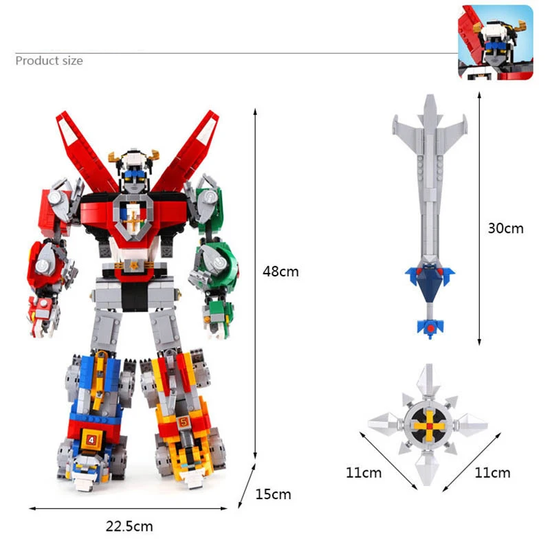 16057 voltron defender of the universe конструктор супер грабитель война мейка Классическая