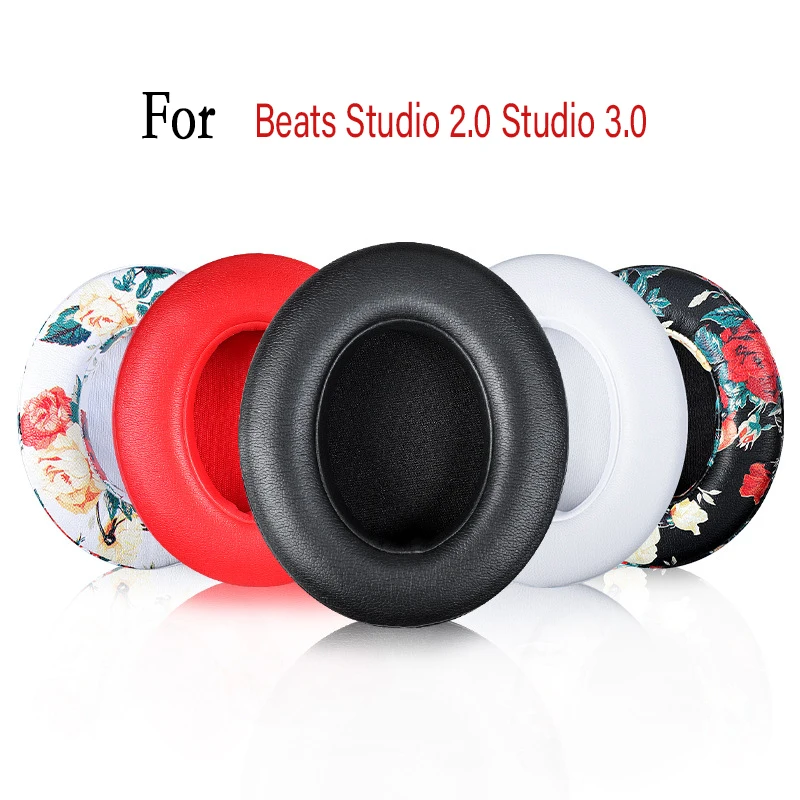 

Replacement Ear Pads Compatible With Studio2.0 3.0 Headphones Ear Cushion Black Print 1Pair Headset Foam Earpads Cushion